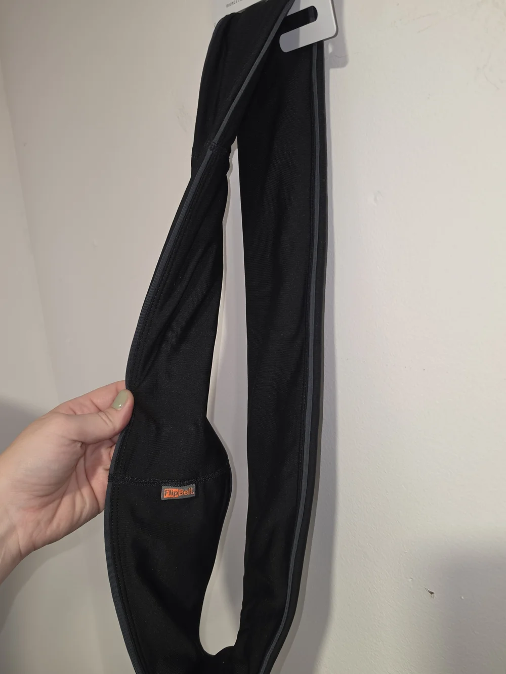 NWT FlipBelt Zipper Edition Running Active Waist Belt - Black (XXL)